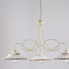 Lampadario in Metallo in Ceramica 3 Luci per Interni - Polaris