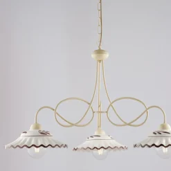 Lampadario in Metallo in Ceramica 3 Luci per Interni - Polaris