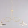 Lampadario in Metallo in Ceramica 2 Luci per Interni - Polaris