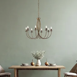 Lampadario in metallo per illuminare ambienti raffinati – Roccia
