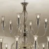 Lampadario in Vetro di Venezia Fatto a Mano a 18 Luci Made in Italy - Vittoria