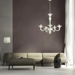 Lampadario in Vetro di Venezia Soffiato a Mano Stile Classico - Demetra