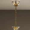 Lampadario in Vetro Veneziano a 5 Luci Fatto a Mano in Italia - Vittoria