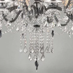 Lampadario in Vetro Veneziano da 12 Luci Artigianale, Made in Italy - Milagros