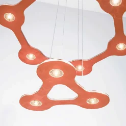 Lampadario LED a 9 Luci in Alluminio Verniciato Made in Italy Pregiato - Flash