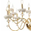 Lampadario 8 Luci Classico in Porcellana e Vetro Soffiato Lusso - Eteria