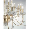 Lampadario 12 Luci Classico in Porcellana e Vetro Soffiato Lusso - Eteria