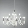 Lampadario 12 Luci Classico in Vetro Fatto a Mano e Cristallo - Mariangela