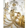 Lampadario 24 Luci in Vetro Soffiato e Cristallo di Lusso Classico - Cassea