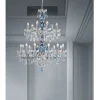 Lampadario 18 Luci in Vetro Veneziano e Metallo Stile Classico - Fiorentino