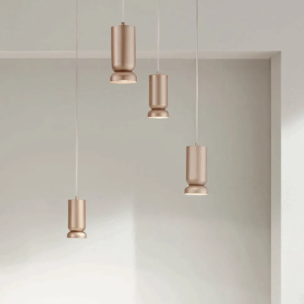 Lampadario Moderno in Alluminio Verniciato a Polvere e Cavo Regolabile - Buxus