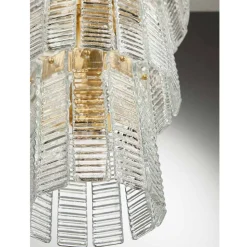 Lampadario Moderno 36 Luci in Vetro Artigianale Lusso Italiano - Valadier