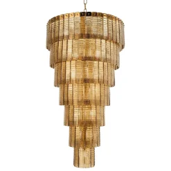 Lampadario Moderno 36 Luci in Vetro Artigianale Lusso Italiano - Valadier