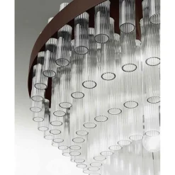 Lampadario Moderno Vetro Soffiato e Metallo Artigianato Italiano - Maesta