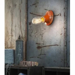 Lampadario plafoniera design retrò artigianale Ferroluce Vintage