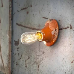 Lampadario plafoniera design retrò artigianale Ferroluce Vintage