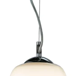 Lampadario Quattro Lumi su Barra Lineare in Vetro Soffiato Made in Italy - Soffio