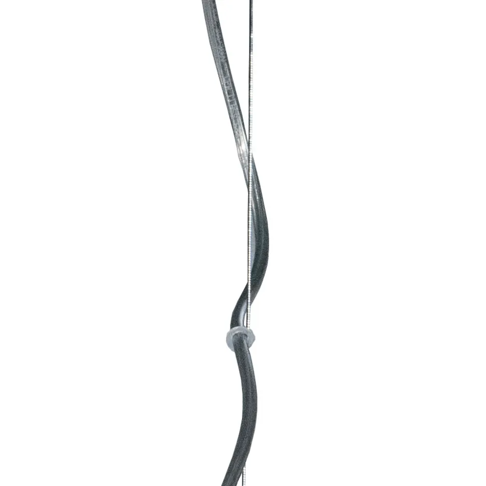 Lampadario Quattro Lumi su Barra Lineare in Vetro Soffiato Made in Italy - Soffio