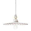 Lampadario sospeso in ceramica filo colorato Ferroluce L'Aquila