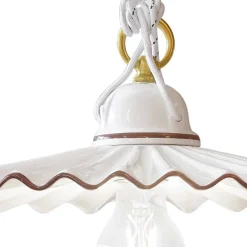 Lampadario sospeso in ceramica filo colorato Ferroluce L'Aquila