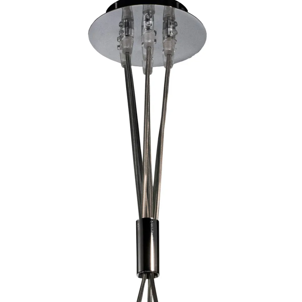 Lampadario Sospeso Tre Lumi in Vetro Incamiciato Made in Italy - Althea