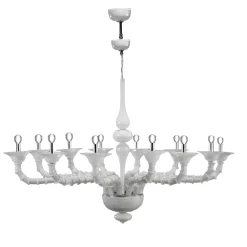 Lampadario Stile Classico in Vetro Veneziano Soffiato a Mano - Vanity