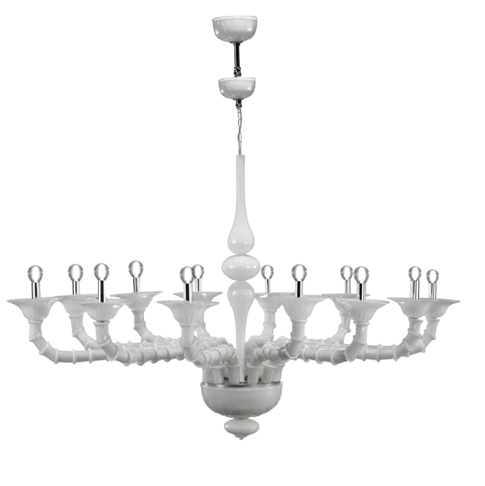 Lampadario Stile Classico in Vetro Veneziano Soffiato a Mano - Vanity
