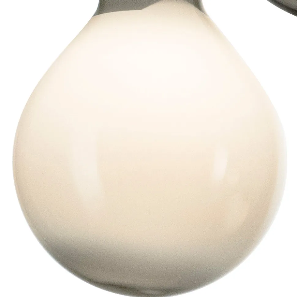 Lampadario su Base Rotonda a Tre Lumi in Vetro Incamiciato Made in Italy - Iride