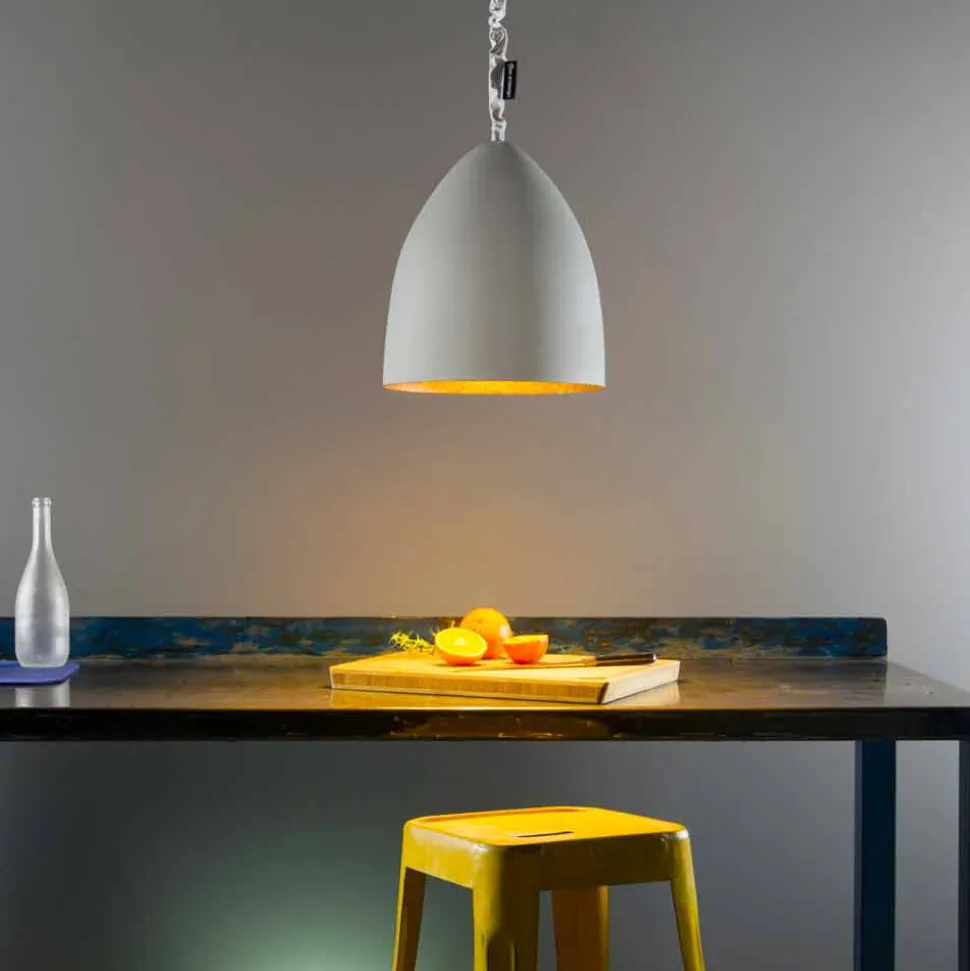 Lampada sospensione In-es.artdesign Flower S Cemento finitura cemento