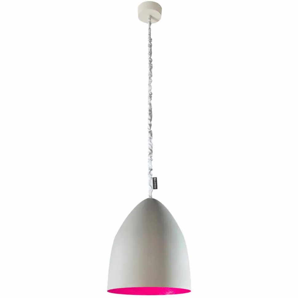 Lampada sospensione In-es.artdesign Flower S Cemento finitura cemento