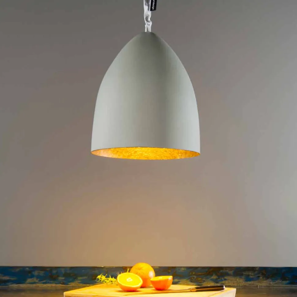Lampada sospensione In-es.artdesign Flower S Cemento finitura cemento