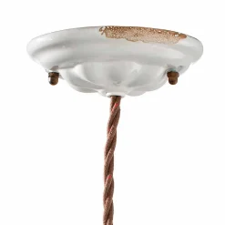 Lampada sospensione orientabile in ceramica e metallo Alayna Ferroluce