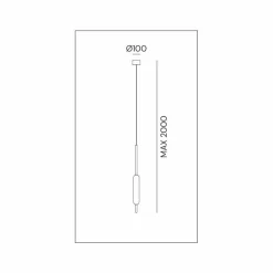 Lampada Sospesa a 1, 3 o 6 Luci in Ottone Design Moderno - Typha by Il Fanale