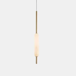 Lampada Sospesa a 1, 3 o 6 Luci in Ottone Design Moderno - Typha by Il Fanale