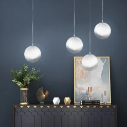Lampada Sospesa Artigianale in Vetro Veneziano Incamiciato Soffiato - Nova