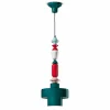 Lampada Sospesa Ceramica Giallo o Verde Design Made in Italy – Ferroluce Lariat