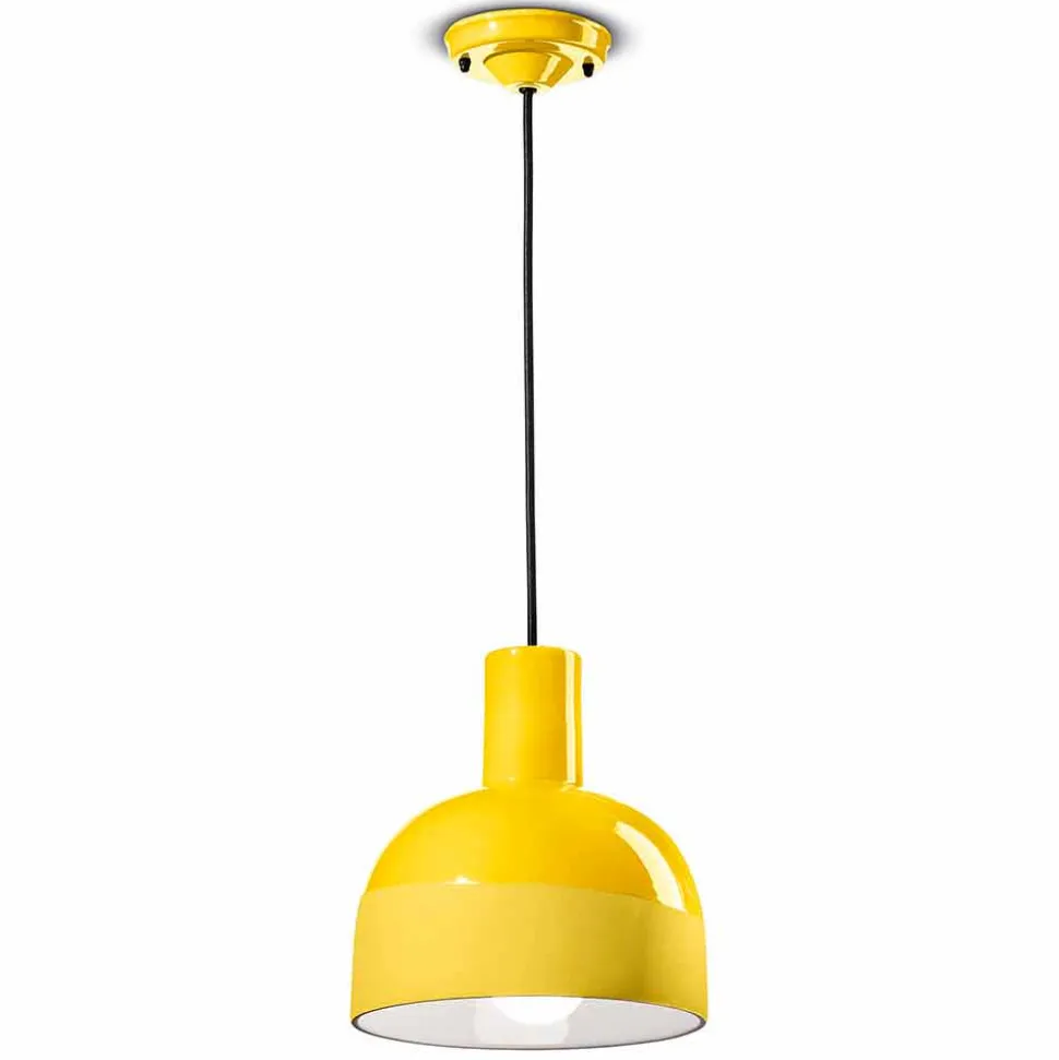 Lampada Sospesa dallo Stile Moderno in Ceramica Made in Italy – Ferroluce Caxixi