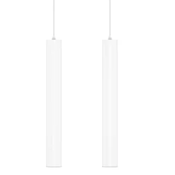Lampada Sospesa Decorativa in Alluminio Bianco o Nero, 2 Pezzi - Rebolla