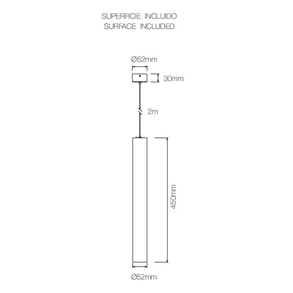 Lampada Sospesa Decorativa in Alluminio Bianco o Nero, 2 Pezzi - Rebolla