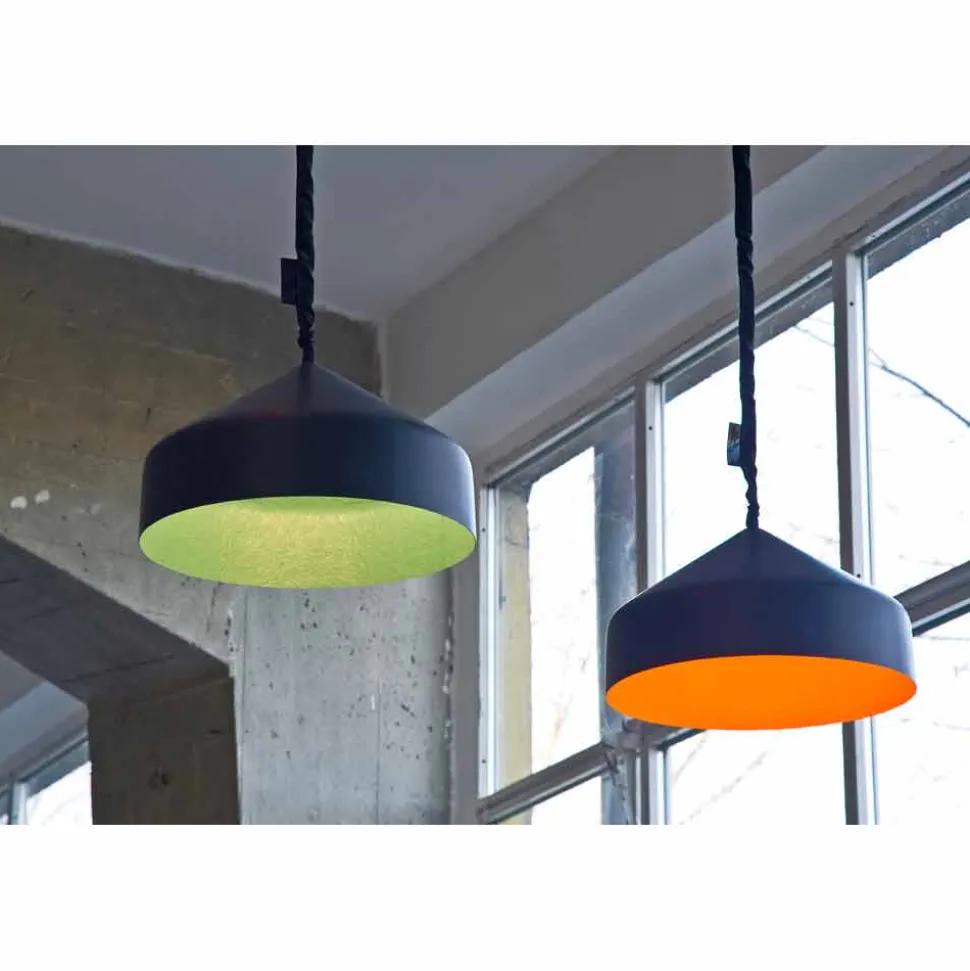 Lampada sospesa di design In-es.artdesign Cyrcus Lavagna in resina