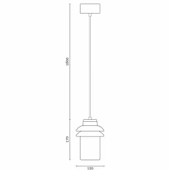Lampada sospesa di design moderno in ceramica fatta in Italia Asia