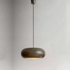 Lampada Sospesa in Acciaio Diametro 500 mm – Materia Aldo Bernardi