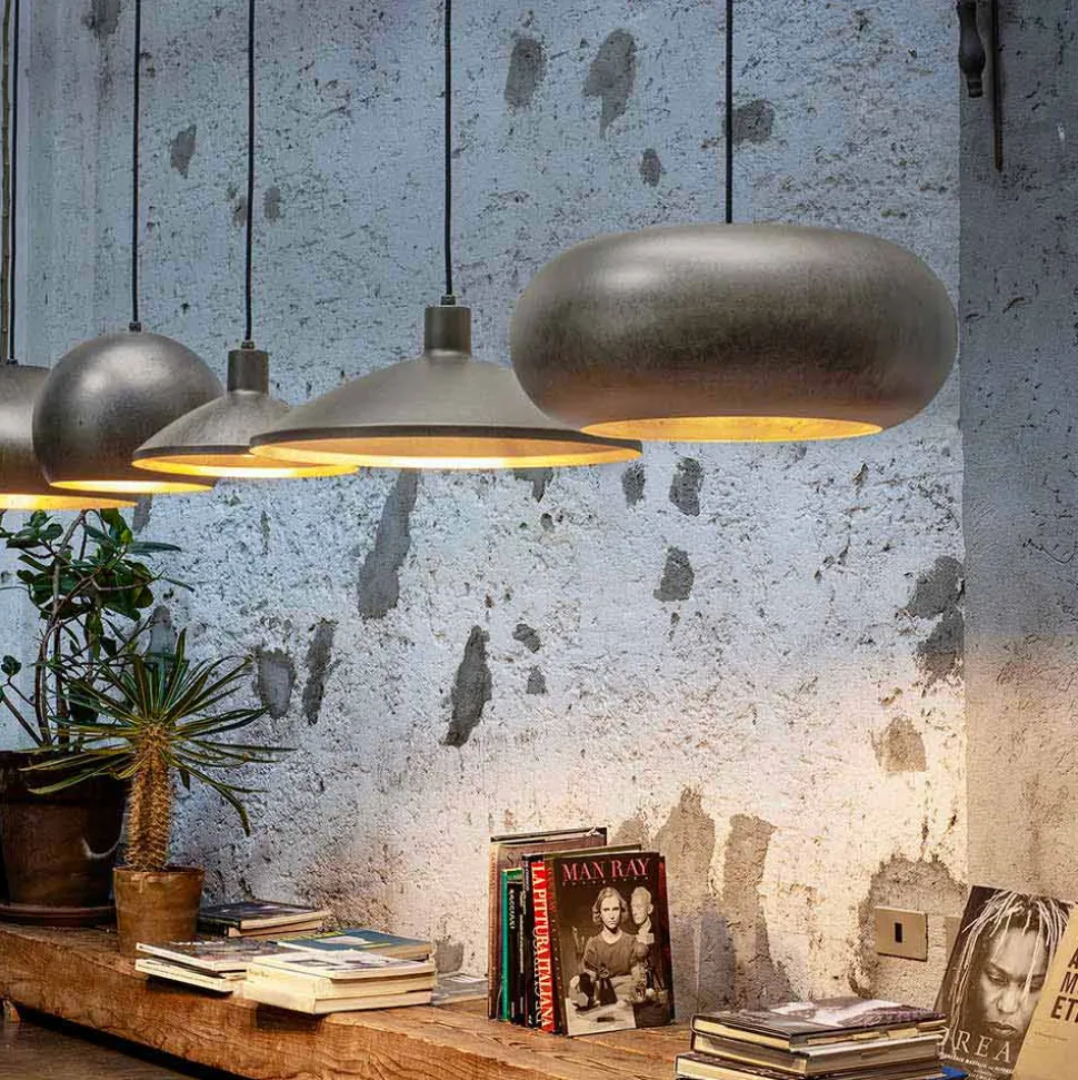 Lampada Sospesa in Acciaio Diametro 300 o 400 mm – Materia Aldo Bernardi