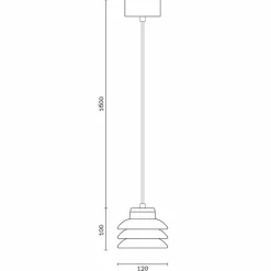 Lampada sospesa in ceramica e alluminio moderna fatta in Italia Asia