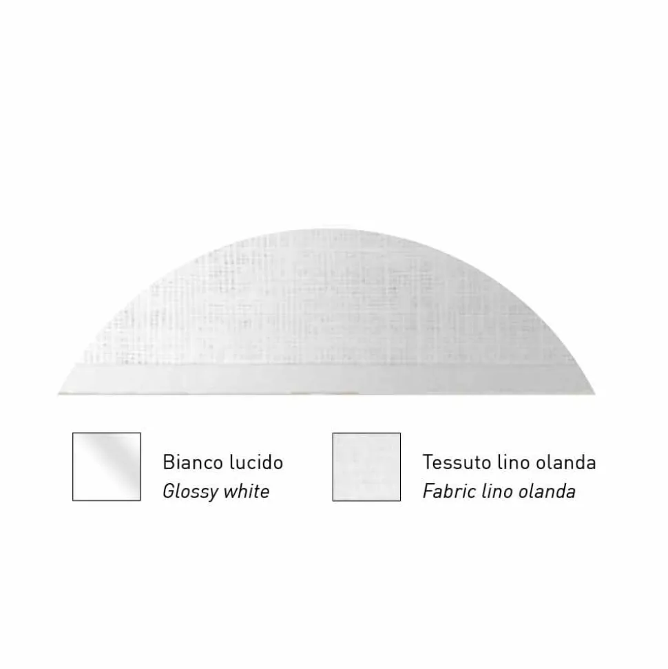 Lampada Sospesa in Metallo con Paralume in Rete o Lino Made in Italy - Jump