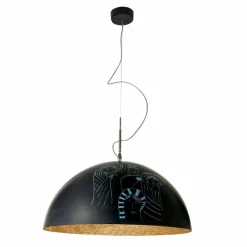 Lampada sospesa in resina In-es.artdesign Mezza Luna Lavagna moderna