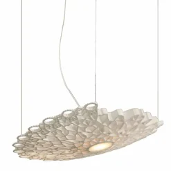Lampada Sospesa in Tecnopolimero Bianco di Design 2 Dimensioni - Cattedrale