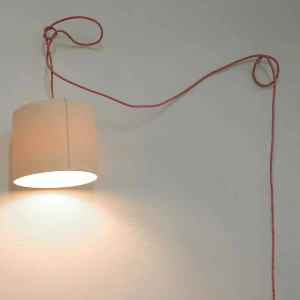 Lampada sospesa moderna In-es.artdesign Candle 2 in colorata laprene
