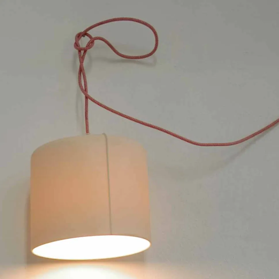 Lampada sospesa moderna In-es.artdesign Candle 2 in colorata laprene