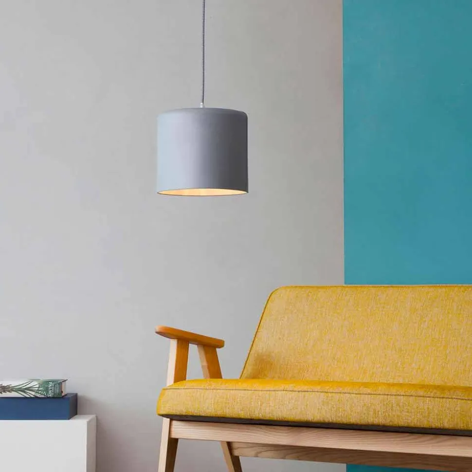 Lampada sospesa moderna In-es.artdesign Candle 2 in colorata laprene